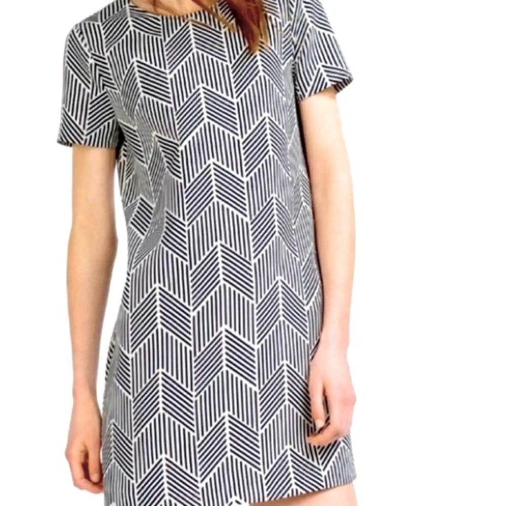 Zara Arrow Graphic Shift Dress